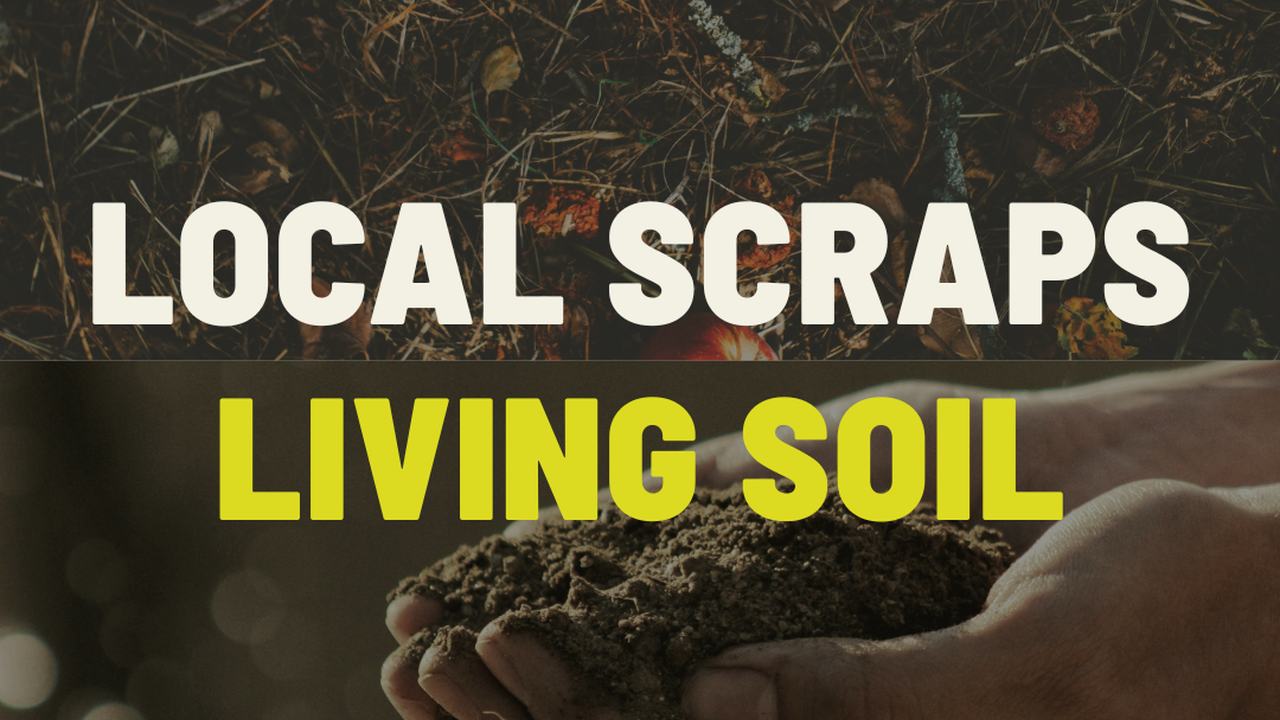 Hands holding finished compost from The Soil Factory