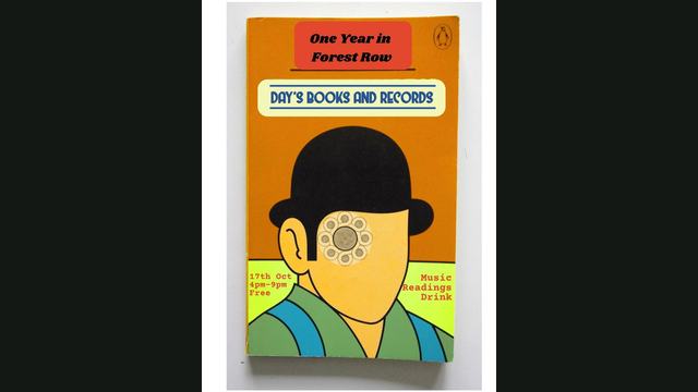 Day's Books and Records first anniversary flyer