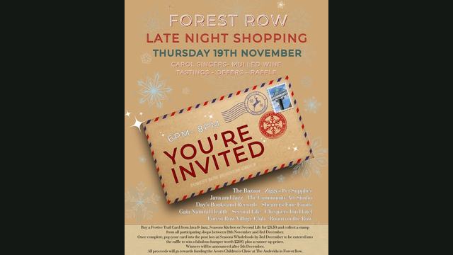 Forest Row Late Night Shopping poster
