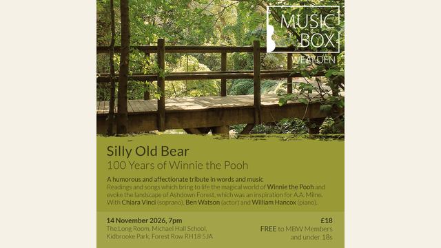 Official flyer for Silly Old Bear: 100 Years of Winnie-the-Pooh