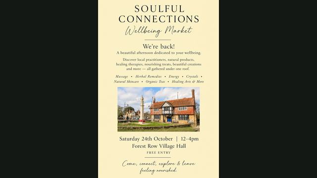 Soulful Connections Wellbeing Market flyer