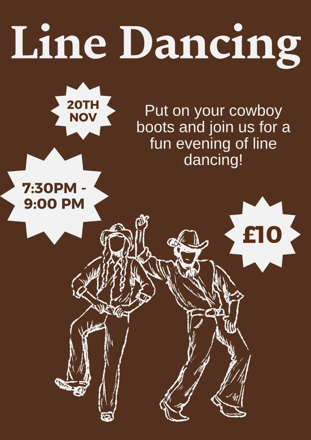 Line Dancing poster from Java and Jazz