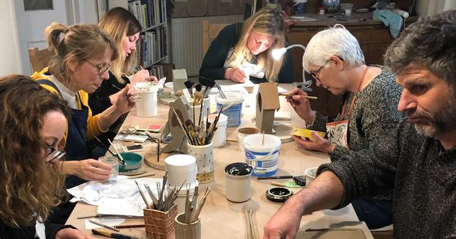 Hand-built pottery from Corner Pottery Workshop
