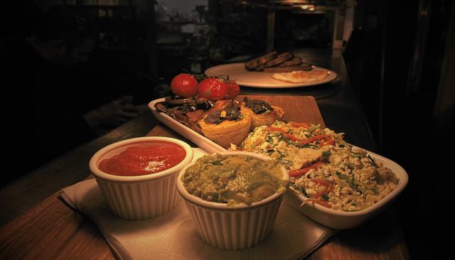 A sharing platter at Java and Jazz
