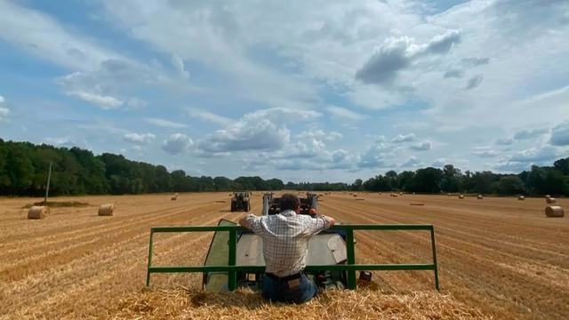 Silage work on the farm